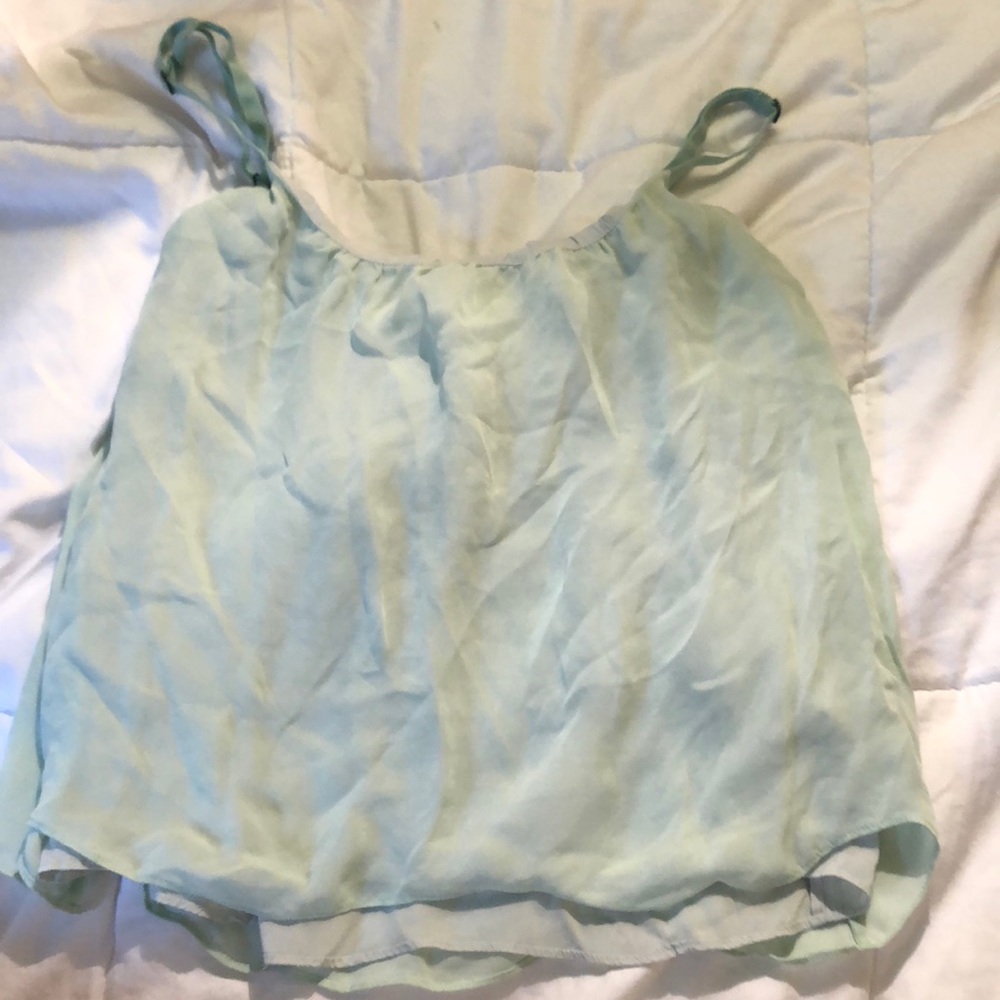 Mint green blouse